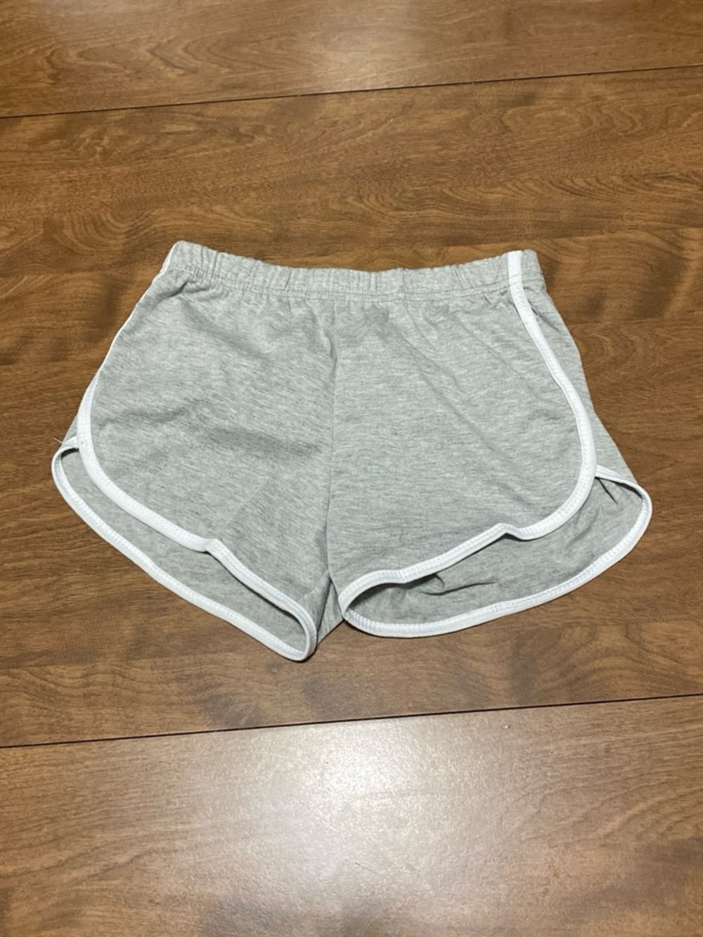 Women’s Gray Retro Trim Athletic Shorts